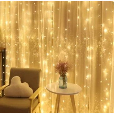 Гирлянда-штора №60 Волна 2*2 теплый