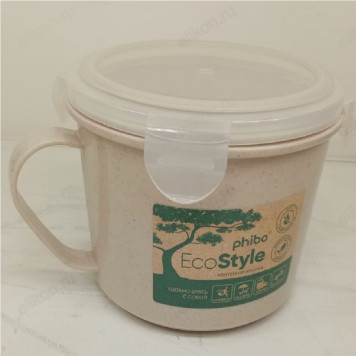 Контейнер-кружка для холодильника и свч Take&Go 0,85л №61пластик