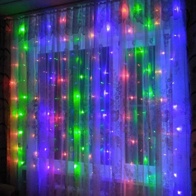 Гирлянда-штора №61 Волна 3*2 тёплый-1