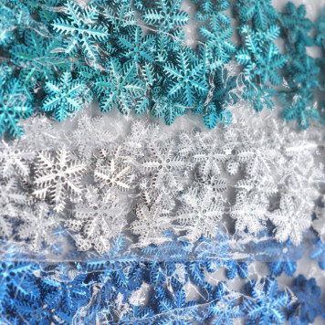 Украшение елочное Бусы Снежинки P6264-4-1