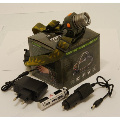 Фонарь налобный арт.6616 аккумуляторный-1