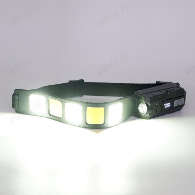 Фонарь налобный 689-5 лента сенс-2