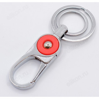 Брелок карабин 2 кольца