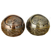 Пепельница шар металл 7686