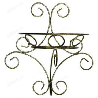 Подставка для цветов 78041 Ландыш антик бронза металл