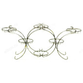 Подставка для цветов 78054 Фиалка 6яч антик бронза 30*15*74см металл