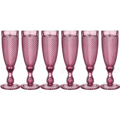 Набор бокалов ГРАНАТ Мuza Сolor 781-152 розовый-1