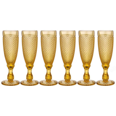 Набор бокалов ГРАНАТ Мuza Сolor 781-216 шампанское желтый-1