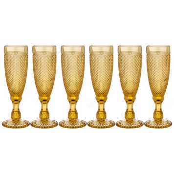 Набор бокалов ГРАНАТ Мuza Сolor 781-216 шампанское желтый