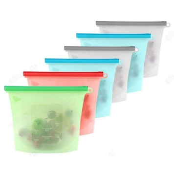 Пакет для хранения продуктов 1л 061636 герметичный силикон-1