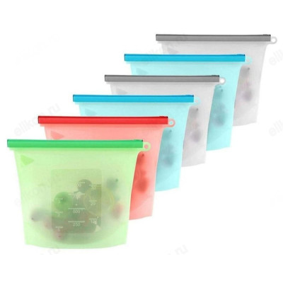 Пакет для хранения продуктов 1л 061636 герметичный силикон-1