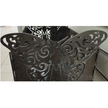 Мангал разборный Бабочка 30*60*80см МБ-30/60/80-2