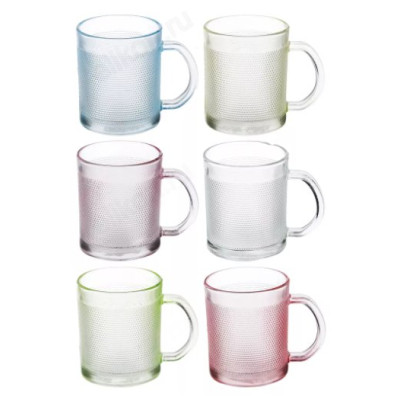 Кружка стекло Радуга 230 мл 806-195 реклам