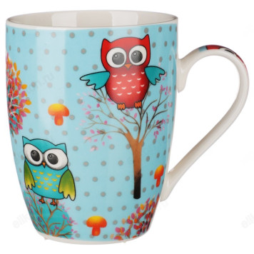 Кружка Совята 350 мл фарфор 806-234-1