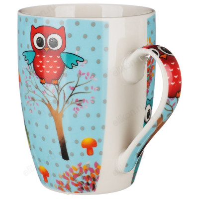 Кружка Совята 350 мл фарфор 806-234-2