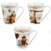 Кружка керамика Кофейные истории 350 мл 806-439