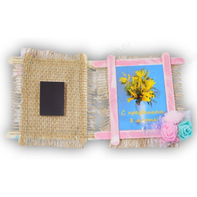 Сувенир магнит 8марта Рамка 7*8см-3