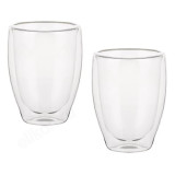 Кружка стекло двойная 2шт BY850-207 300мЛ