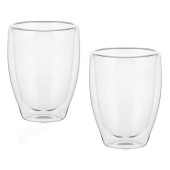 Кружка стекло двойная 2шт BY850-207 300мЛ