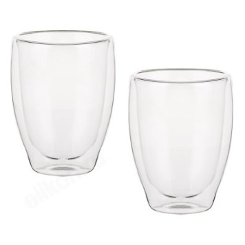 Кружка стекло двойная 2шт BY850-207 300мЛ