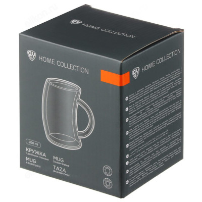 Кружка стекло двойная BY 200мл 850-211-2