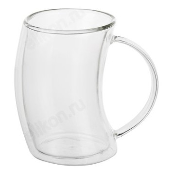 Кружка стекло двойная BY 200мл 850-211