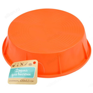 Форма силикон круглая 856-100 856-100 d-20*5,5 см