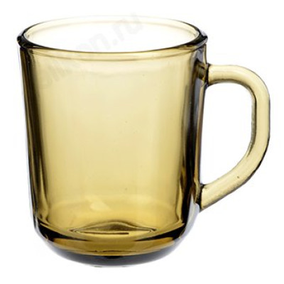 Кружка 250мл дымчатое стекло 879-041