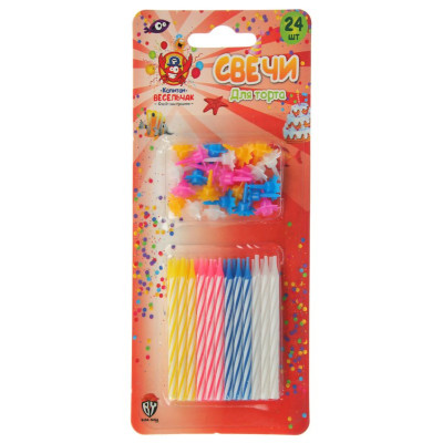 Набор свечей для торта Капитан Весельчак 889-451-4