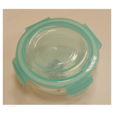 Контейнер с крышкой стекло 400 мл арт8922 круглый-4