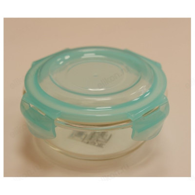 Контейнер с крышкой стекло 400 мл арт8922 круглый-5