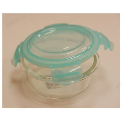 Контейнер с крышкой стекло 400 мл арт8922 круглый-6