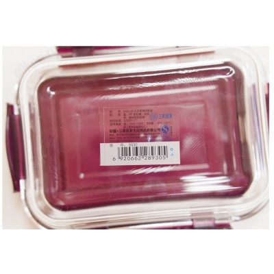 Контейнер с крышкой стекло 640 мл арт8930 прямоугольный-10