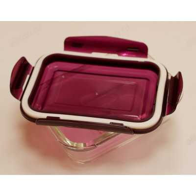 Контейнер с крышкой стекло 640 мл арт8930 прямоугольный-5