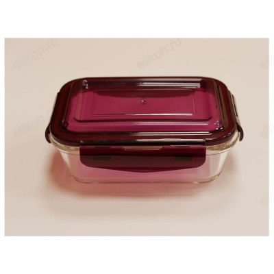 Контейнер с крышкой стекло 640 мл арт8930 прямоугольный-8