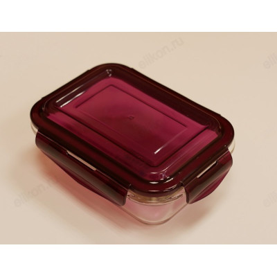 Контейнер с крышкой стекло 640 мл арт8930 прямоугольный-9