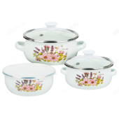 Набор посуды эмаль Ботаника 6пр 894-011