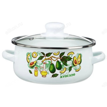 Набор кастрюль эмаль Авокадо 2 пр 894-507 индукция 1,5 и 4л-1