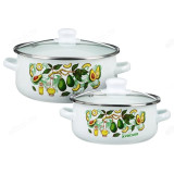 Набор посуды эмаль Авокадо 2 пр 894-507 индукция 1,5и4л