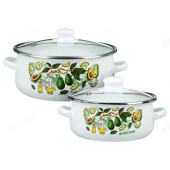 Набор посуды эмаль Авокадо 2 пр 894-507 индукция 1,5и4л