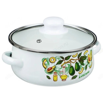 Набор кастрюль эмаль Авокадо 2 пр 894-507 индукция 1,5 и 4л-2