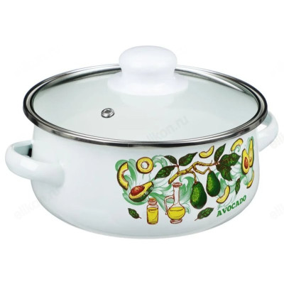 Набор кастрюль эмаль Авокадо 2 пр 894-507 индукция 1,5 и 4л-2