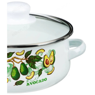 Набор кастрюль эмаль Авокадо 2 пр 894-507 индукция 1,5 и 4л-3