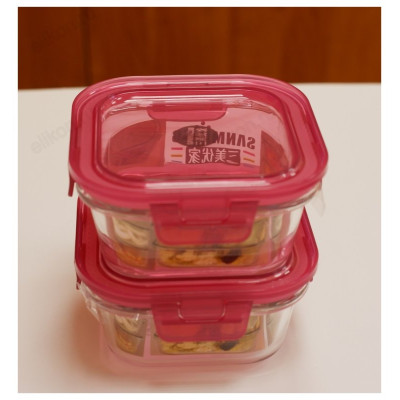 Контейнер с крышкой стекло 520 мл арт8963-6