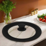 Крышка универсальная 20/22/24см 9031 стекло/силикон