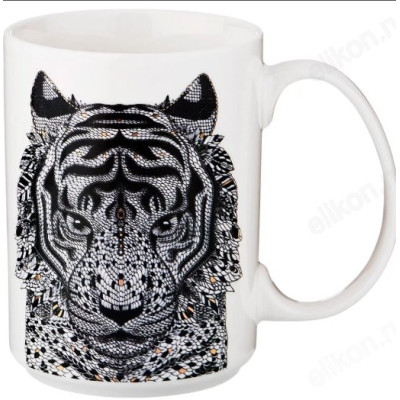 Кружка фарфор ТИГР 500мл 97-608
