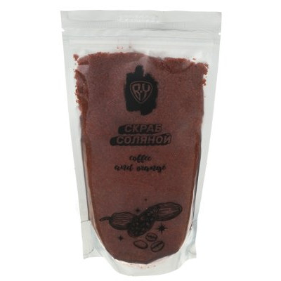 Скраб для тела соляной Кофе и апельсин 350г 977-152