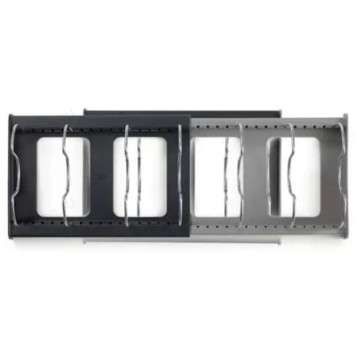 Подставка для крышек раздвижная А529 30-56*15см пластик