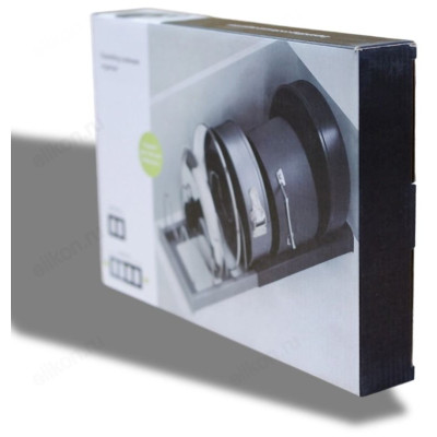 Подставка для крышек раздвижная А529 30-56*15см пластик-4