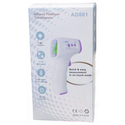 Термометр бесконтактный инфракрасный AD801-3